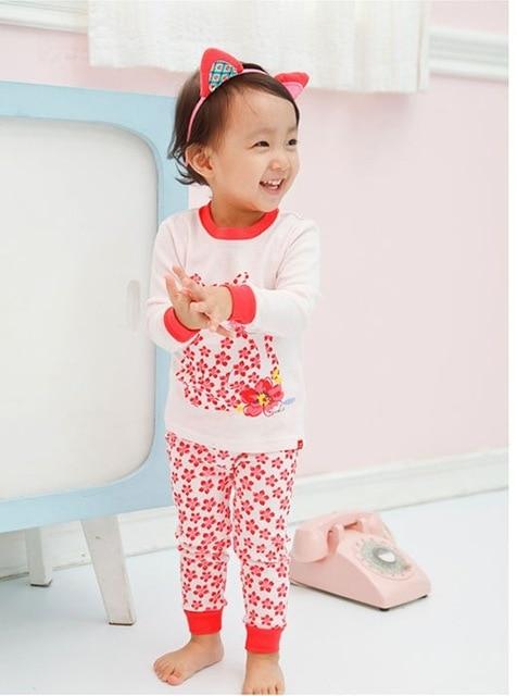 2-7 years old Girls kid pajama winter 2019 Children's pajamas sets home leisure girl Cartoon cute cotton Longsleeve Pyjamas HYL9