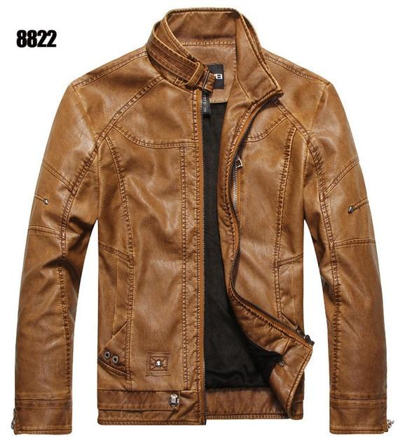 New arrive brand motorcycle leather jacket men men's leather jackets