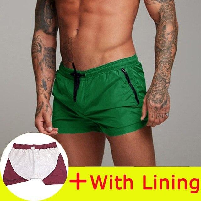 2019 New Mens Swimwear Board Shorts Swimsuit Men Sexy Swimwear Swimming Shorts Men Briefs Beach Shorts Sports Surf Swim Trunks