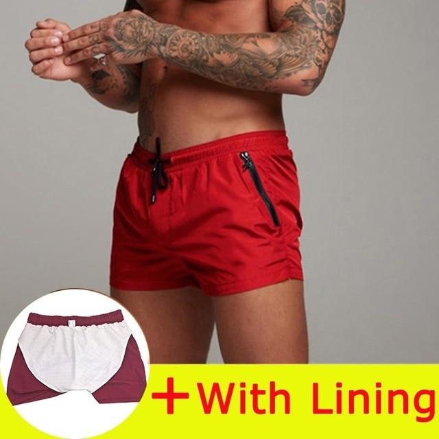 2019 New Mens Swimwear Board Shorts Swimsuit Men Sexy Swimwear Swimming Shorts Men Briefs Beach Shorts Sports Surf Swim Trunks