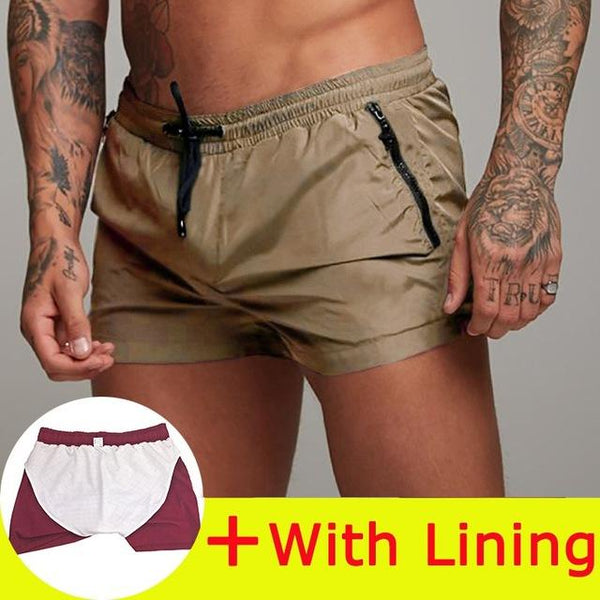 2019 New Mens Swimwear Board Shorts Swimsuit Men Sexy Swimwear Swimming Shorts Men Briefs Beach Shorts Sports Surf Swim Trunks