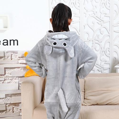 Kids Animal Pajama Unisex Boy Girl Cartoon Pyjama Minions Pikachu Unicorn Stitch Pijama Onesie Hoodie Sleepwear
