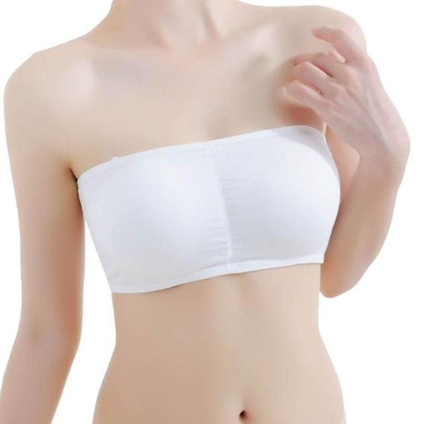 One Piece Strapless Bra Underwear Women Black White Brasier Mujer Full Cup Invisible Bras Seamless Wireless Padded Bra NN2