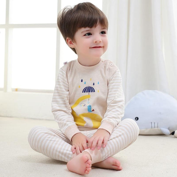 Cartoon Pajamas For Girls Boys Toddle Newborn Baby Pyjama Cotton Nightwear 2pcs Clothing Set Cute Animal Pyjamas Kids Sleepwear