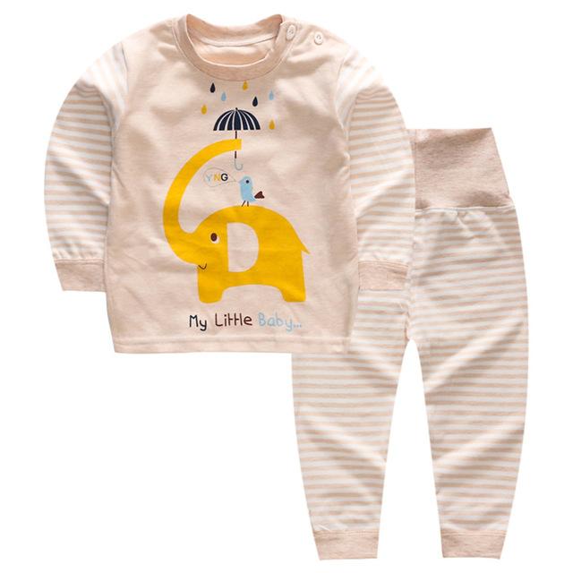 Cartoon Pajamas For Girls Boys Toddle Newborn Baby Pyjama Cotton Nightwear 2pcs Clothing Set Cute Animal Pyjamas Kids Sleepwear