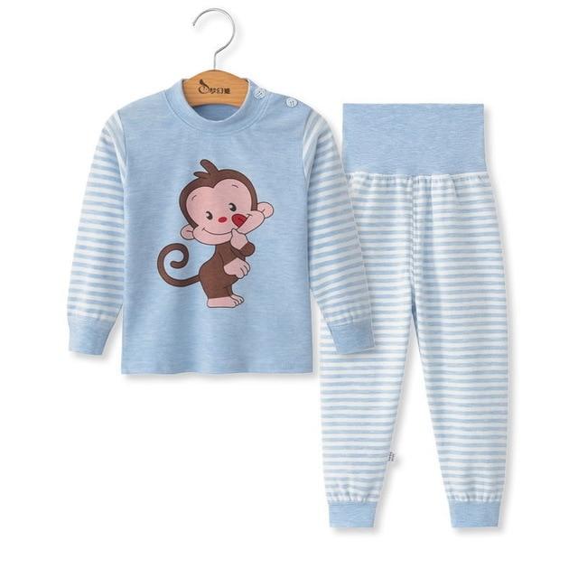 Cartoon Pajamas For Girls Boys Toddle Newborn Baby Pyjama Cotton Nightwear 2pcs Clothing Set Cute Animal Pyjamas Kids Sleepwear
