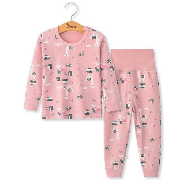 Cartoon Pajamas For Girls Boys Toddle Newborn Baby Pyjama Cotton Nightwear 2pcs Clothing Set Cute Animal Pyjamas Kids Sleepwear