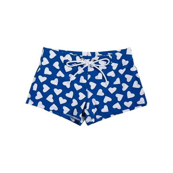 Summer Sexy Swimwear Men Swimming Briefs Trunks Beach Shorts Swimsuit Male Boxer Bathing Spa Suit Wear Lipstick Heart Printed