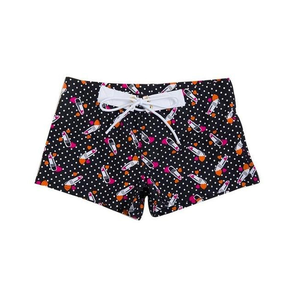 Summer Sexy Swimwear Men Swimming Briefs Trunks Beach Shorts Swimsuit Male Boxer Bathing Spa Suit Wear Lipstick Heart Printed