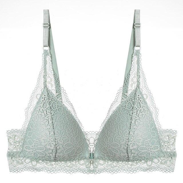 Jerrinut Sexy Bras For Women Lace Seamless Bra Underwear Women Push Up Bra Brassiere Bralette Front Closure Wire Free BH