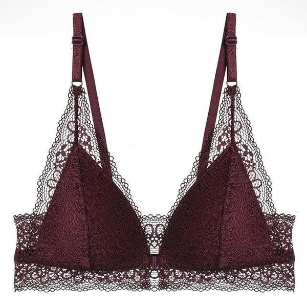 Jerrinut Sexy Bras For Women Lace Seamless Bra Underwear Women Push Up Bra Brassiere Bralette Front Closure Wire Free BH