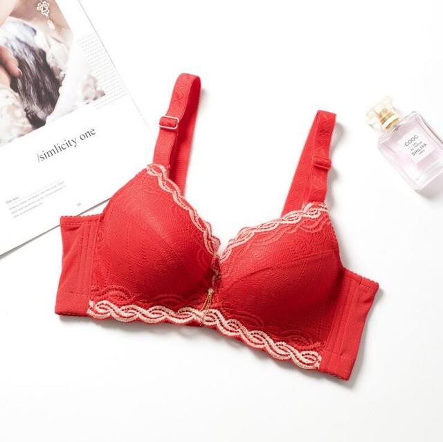 fashion thick cup sexy beauty push up bras lace back closure bralette lingerie bra for women Brassiere