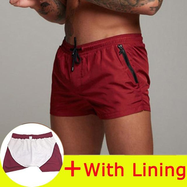 2019 New Mens Sexy Swimsuit Swimwear Men Swimming Shorts Men Briefs Beach Shorts Sports Suits Surf Board Shorts Men Swim Trunks