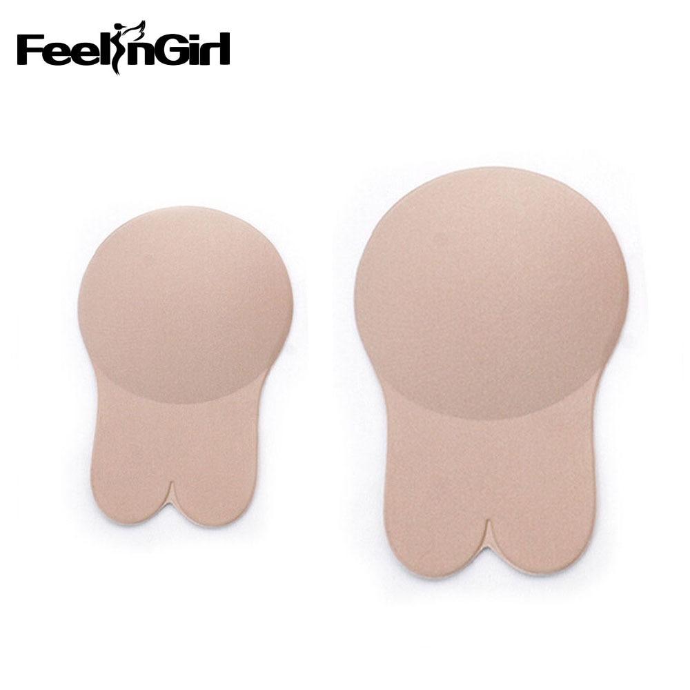 FeelinGirl Bare Lift Invisible Bras for Women Push Up Strapless Self Adhesive Silicone Bra BARE LIFTS