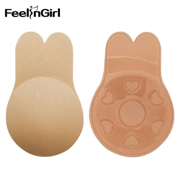 FeelinGirl Bare Lift Invisible Bras for Women Push Up Strapless Self Adhesive Silicone Bra BARE LIFTS