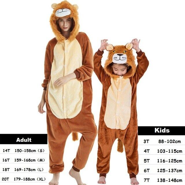 Winter Kigurumi Unicorn Pajamas Set Boys Girls Cartoon Animal Deer Sleepwear Onesie Kids Pyjamas Children Pajamas Baby Costumes