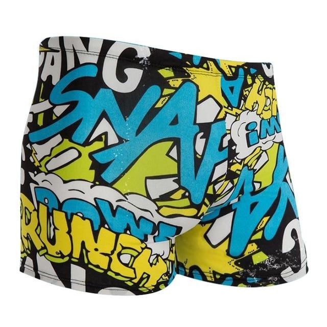 Men's Polyester Swimwear Shorts Natatorium Hot Spring Swimming Trunk Offshore Beach Swimming Pool Home Leisure Pants Swim Shorts