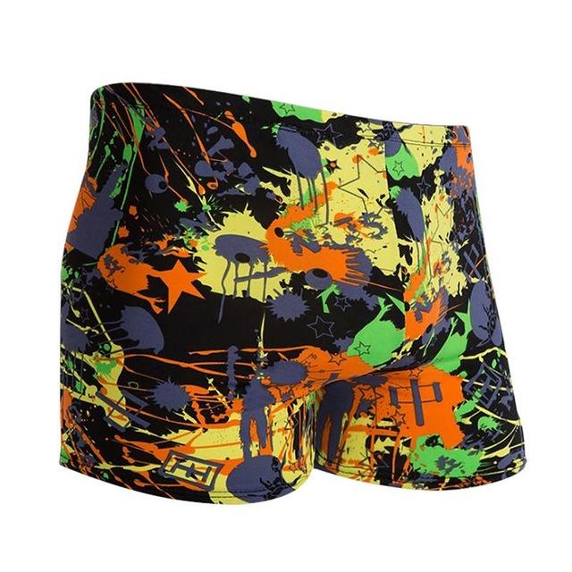 Men's Polyester Swimwear Shorts Natatorium Hot Spring Swimming Trunk Offshore Beach Swimming Pool Home Leisure Pants Swim Shorts