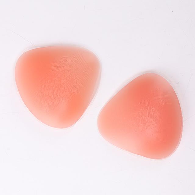 1 Pair Silicone Triangle Bikini Swimsuit Bra Insert Pads Push Up Breast Enhancer Underwear Invisable Women Bra Pads Dropship