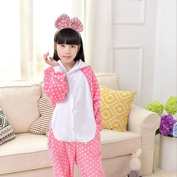 winter Kigurumi Children Pajamas Set Unicorn Hooded Animal Unicorn pajamas Stitch Kids Pajamas For Boys Girls Sleepwear Onesies
