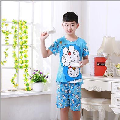 2017 children pajamas set kids baby girl boys cartoon casual clothing costume short sleeve children sleepwear pajamas sets