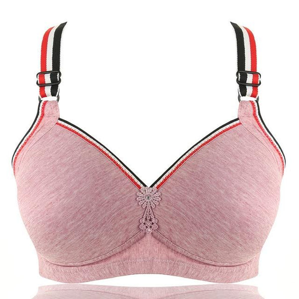 Wire Free Bras for Plus Size Women  Full Coverage Comfortable Bra  Heighten Side Back Brassiere Unlined Ladies Underwear