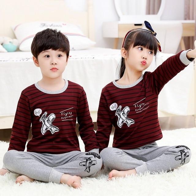 Kids Clothes Boys Girls Pajamas Sets Children Cartoon Pyjamas Kids Sleepwear Cotton Nightwear Homewear Toddler Pijama Infantil