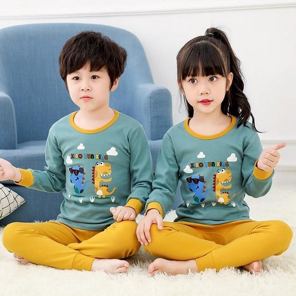 Kids Clothes Boys Girls Pajamas Sets Children Cartoon Pyjamas Kids Sleepwear Cotton Nightwear Homewear Toddler Pijama Infantil
