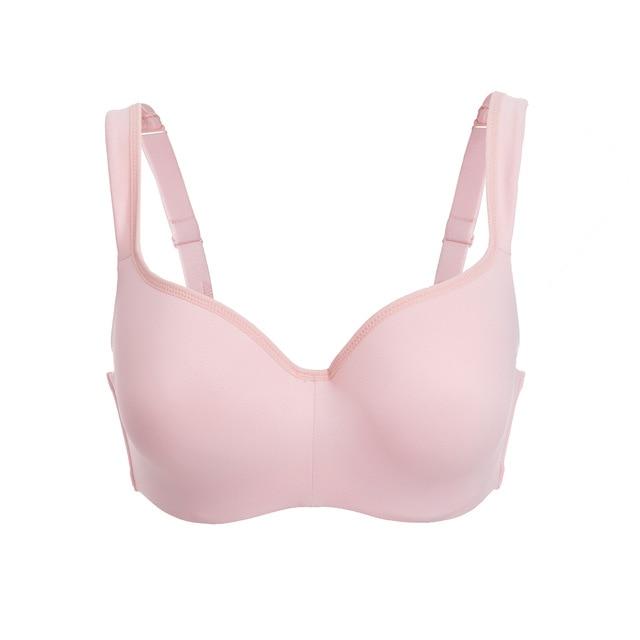 Seemless Full-Coverage Balconette Big Size T-Shirt Bra Blue Blown Pink 34-44 B C D DD E